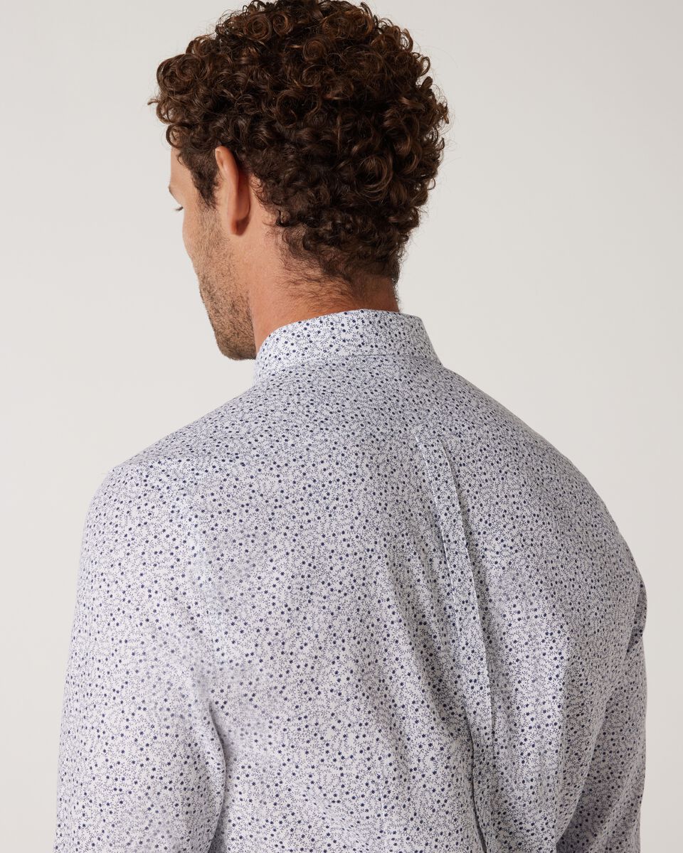 Slim Stretch Long Sleeve Micro Floral Shirt